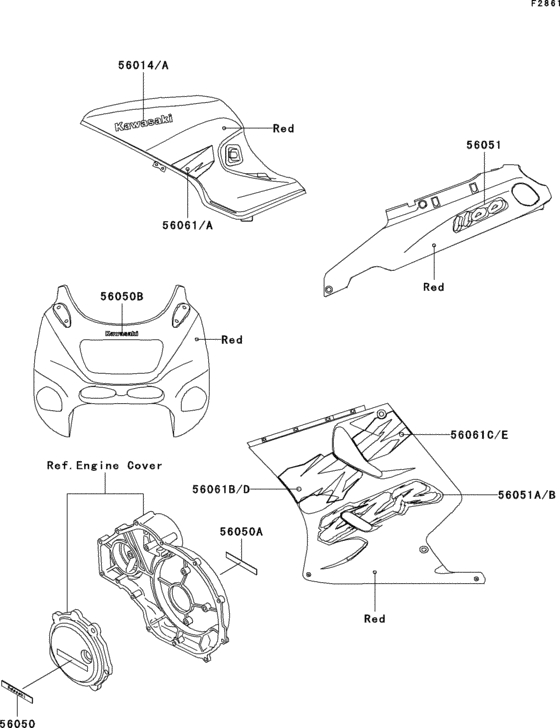 Decals(red)(zx1100-d3)