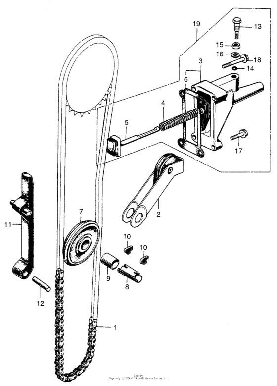 Cam chain + tensioner