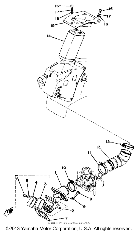 TY250D Впускная система