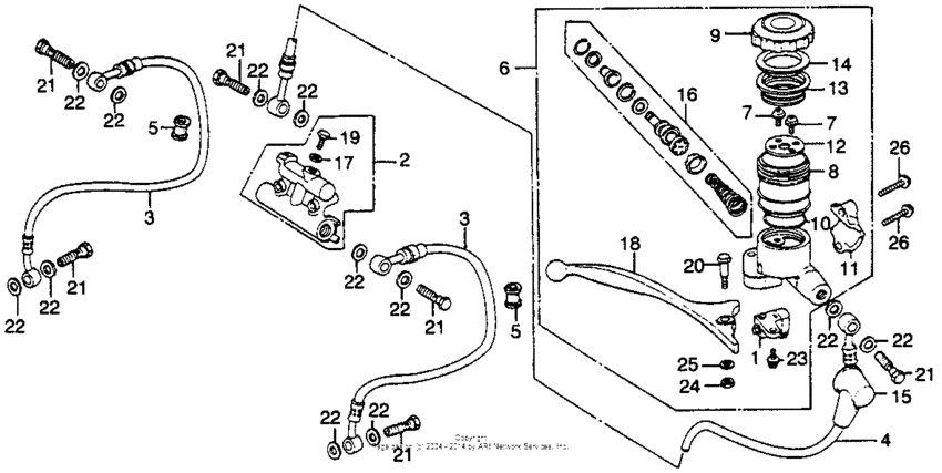 Front master cylinder 78
