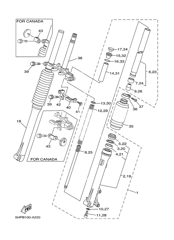 Front fork 2