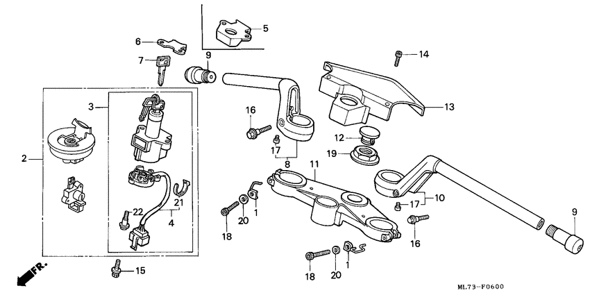 Handle pipe/top bridge