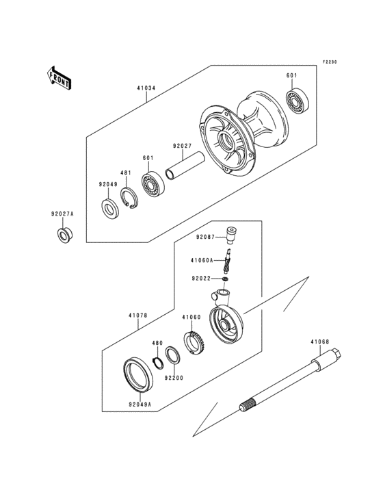  Переднее колесо