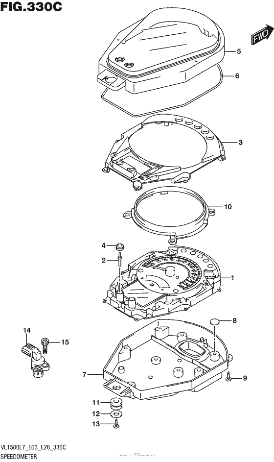 Speedometer (Vl1500Bl7 E33)