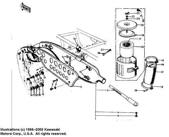 Air cleaner/muffler