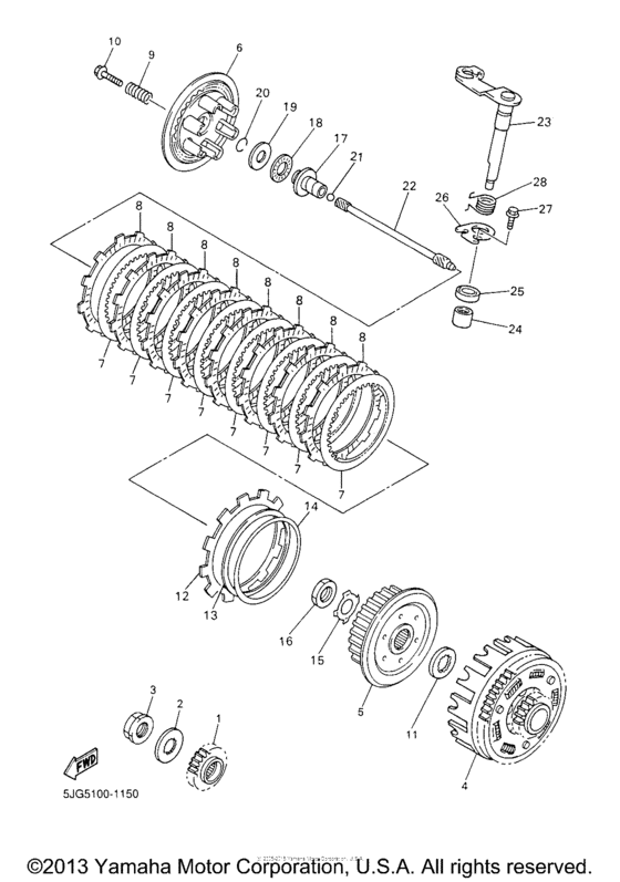 YZ426FP Сцепление