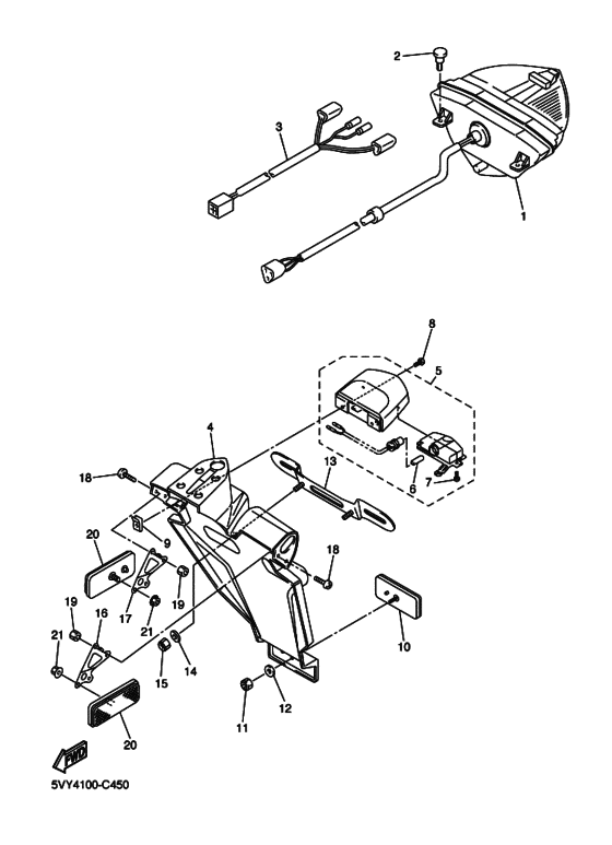 Taillight unit ass`y