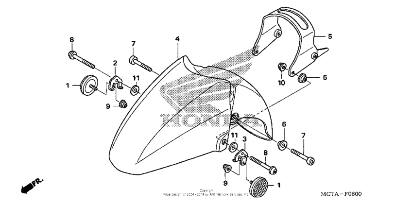 Front fender (fsc600a'06-'09, fsc600d'07-'09)