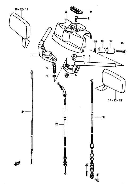 Handlebar (gsx1100ese/efe/esf/eff/esg/efg,gs1150esf/eff/efg