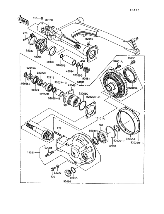 Drive shaft/final gear(1/2)