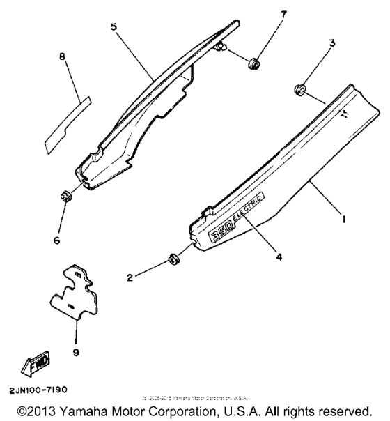 BW350U Боковые обтекатели