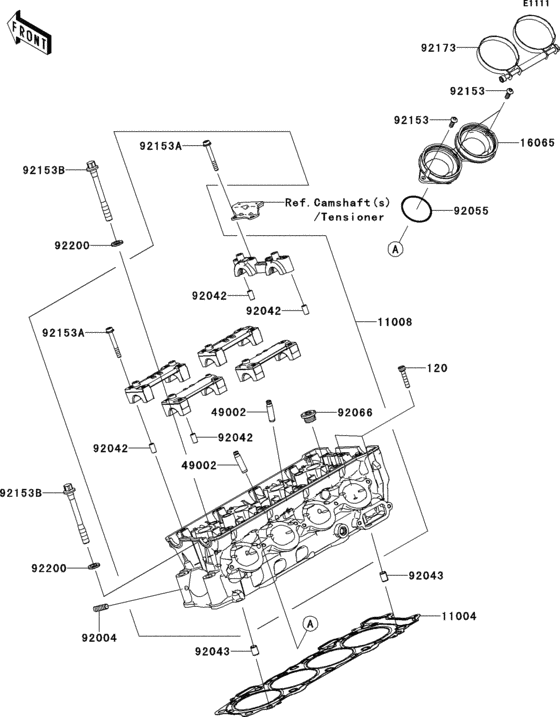 ZX1000 Головка цилиндров