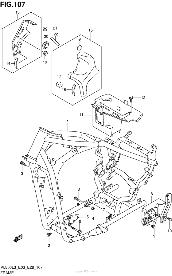 VL800 Frame (Vl800L3 E03)