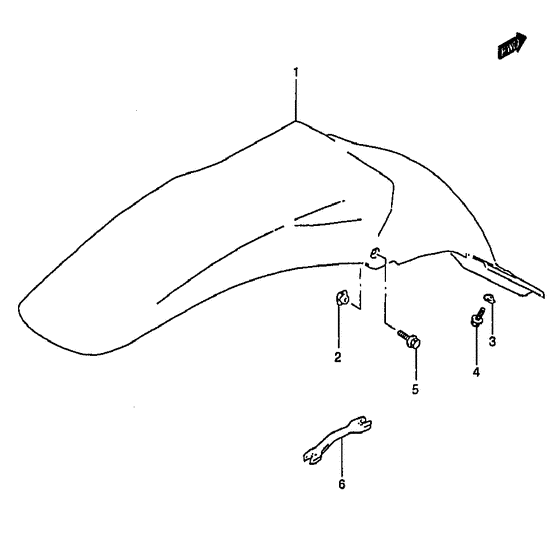 RM250 Заднее крыло