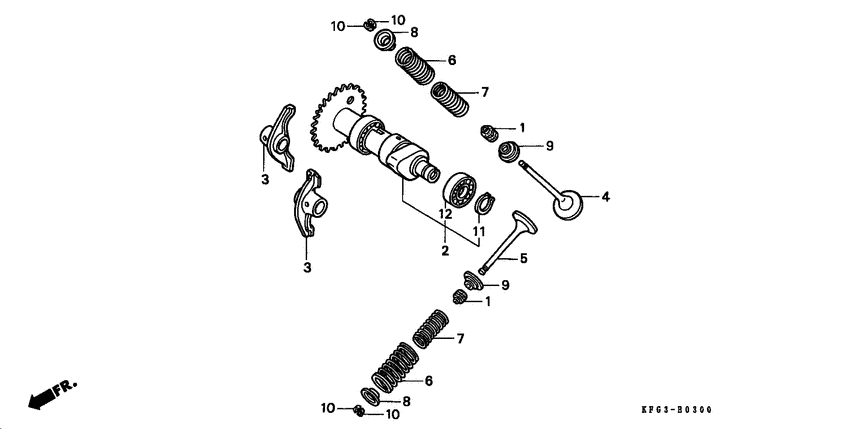 FES250 Распред вал / клапана