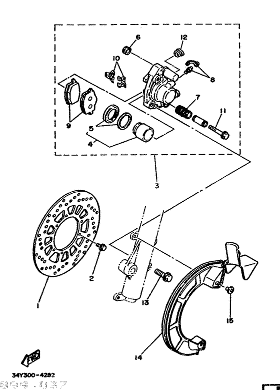 Front brake. caliper