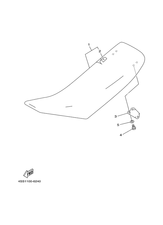 YZ125 Сиденье