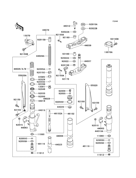 Front fork(1/2)