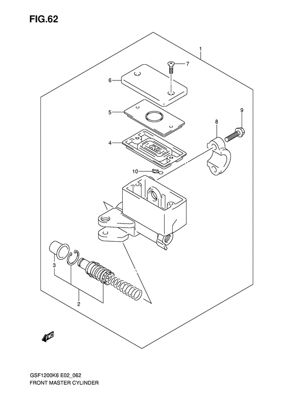 GSF1200 Передний тормозной цилиндр