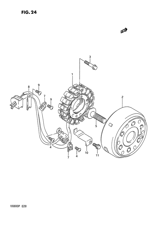 VX800 Зажигание