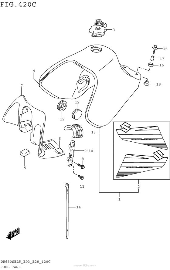 Fuel Tank (Dr650Sel5 E33)