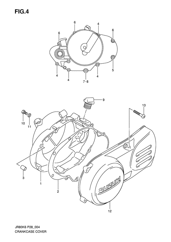 Crankcase cover ass`y  (v