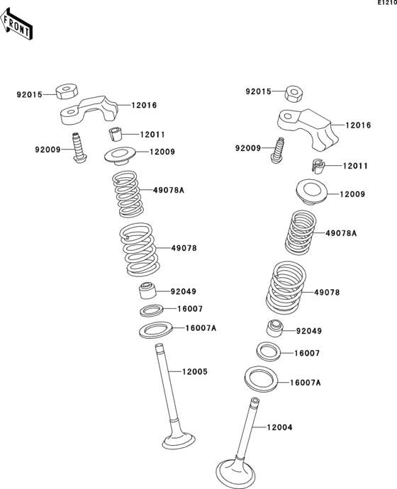 EX250 Клапана