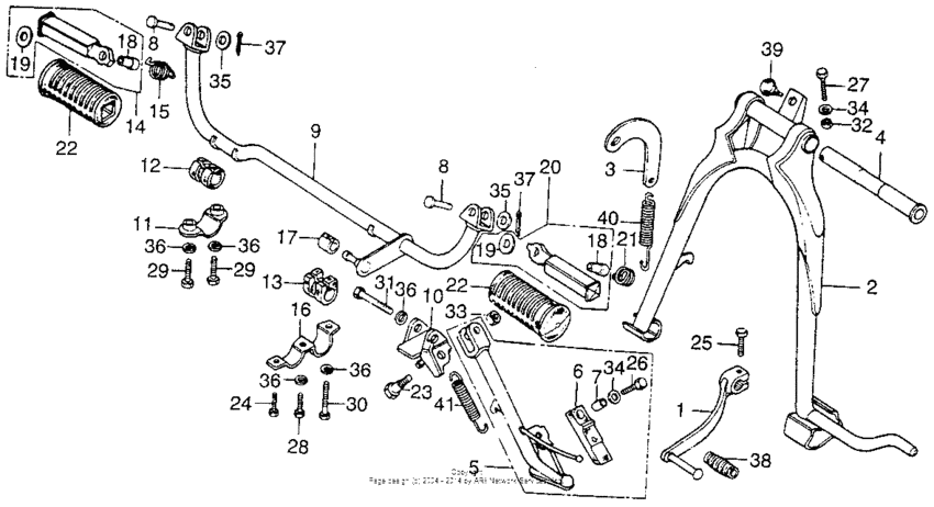 Change pedal + main stand