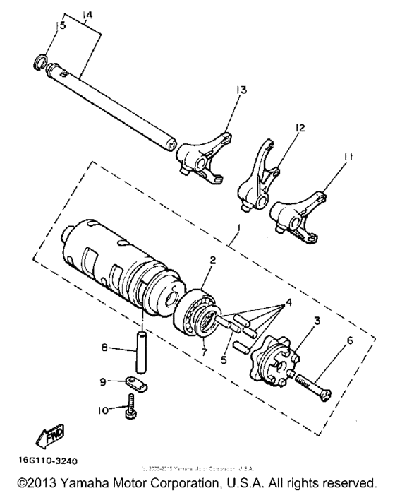 XJ650LJ Копирный вал