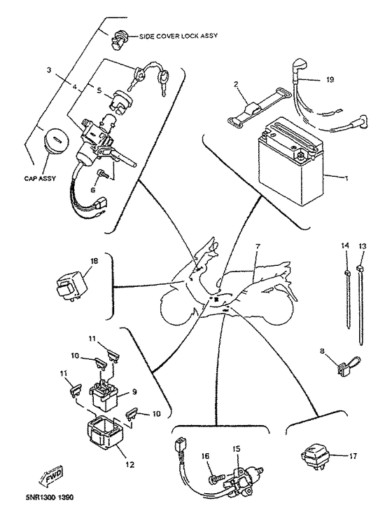 YP125D Электрика 2
