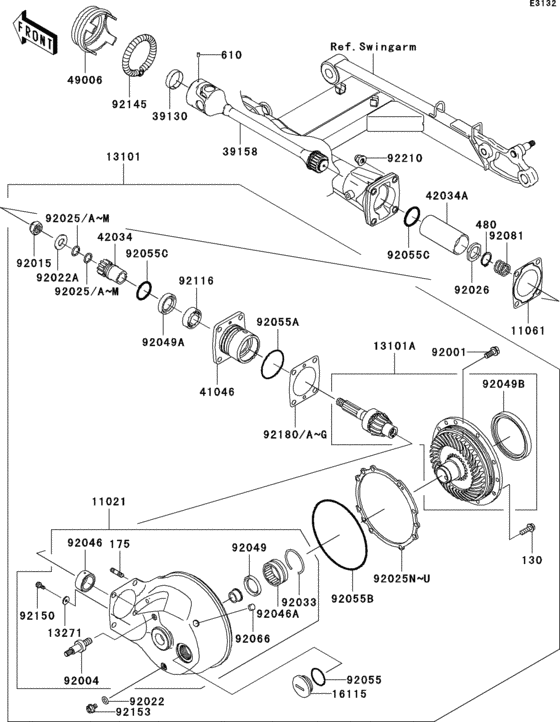 Drive shaft/final gear(1/2)