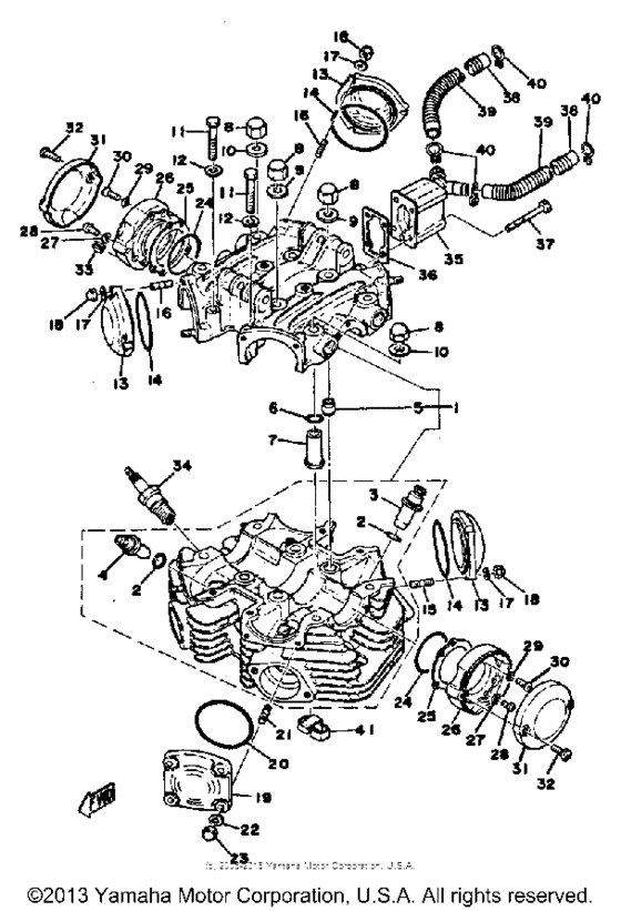 Cylinder head - cylinder head cover