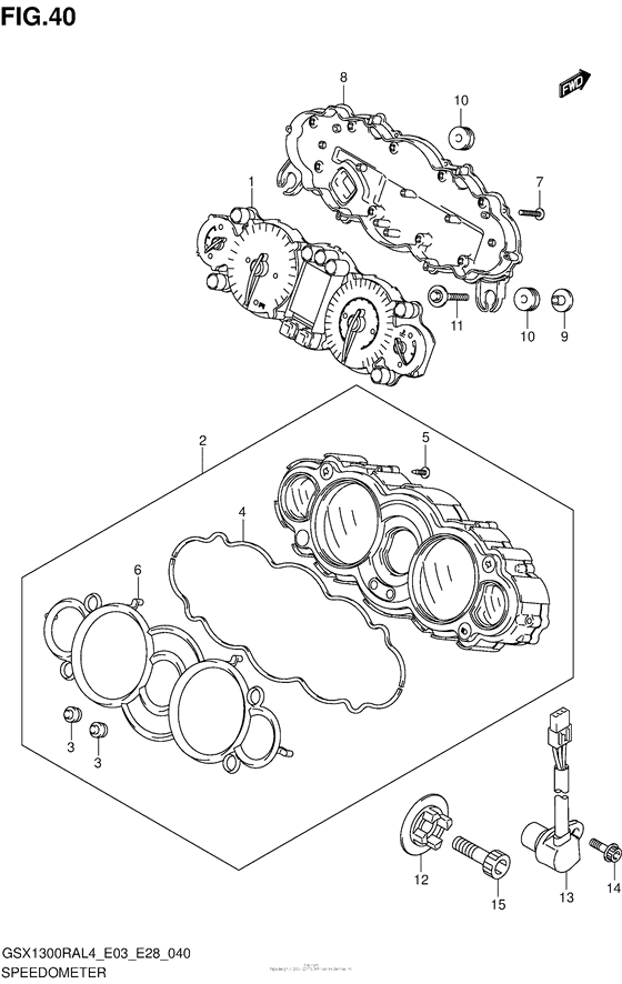 Speedometer (Gsx1300Ral4 E03)