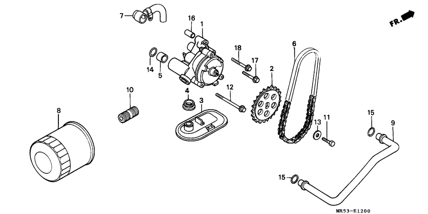Oil filter/oil pump
