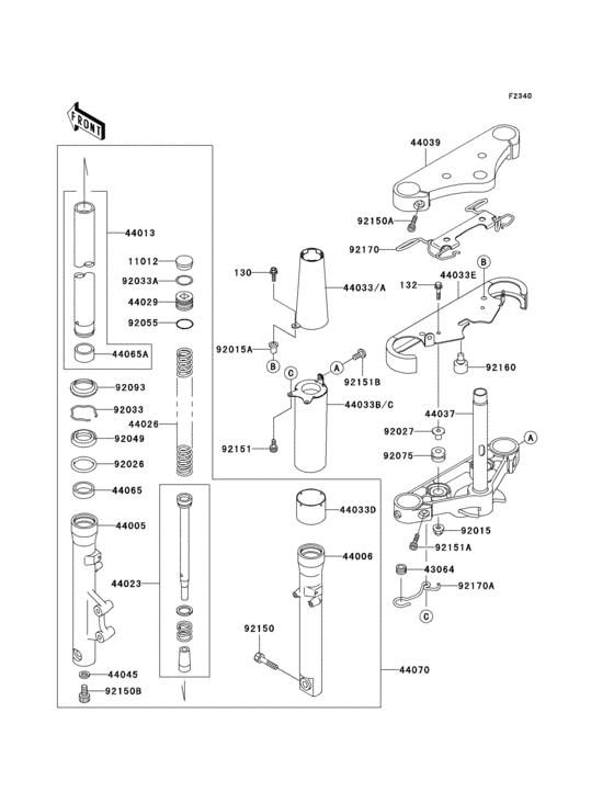 Front fork(1/2)
