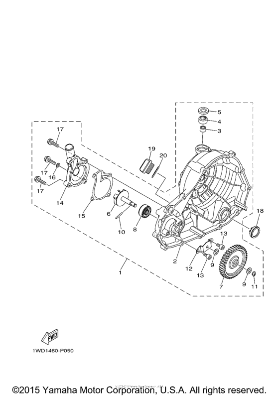 YZFR3FL Водяной насос