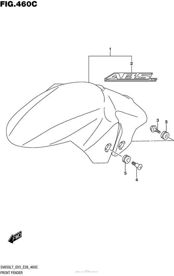 Front Fender (Sv650Al7 E28)