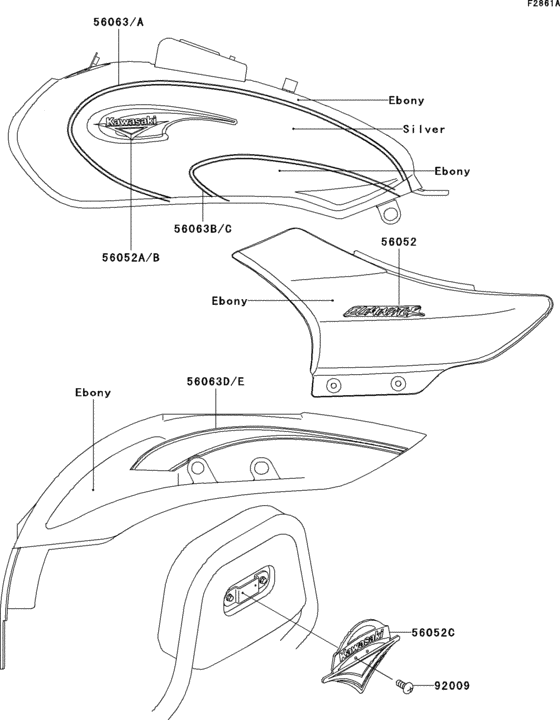 BN125 Decals(ebony / silver)(a6)