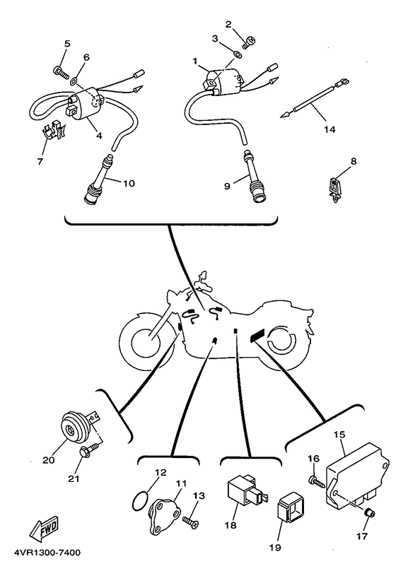XVS650 Elektrische ausrustung 2