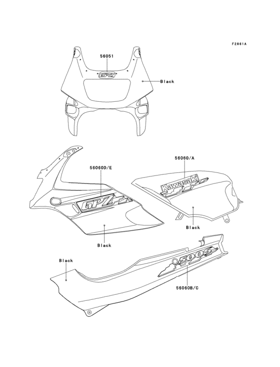  Decals(black)(ex500-f1)