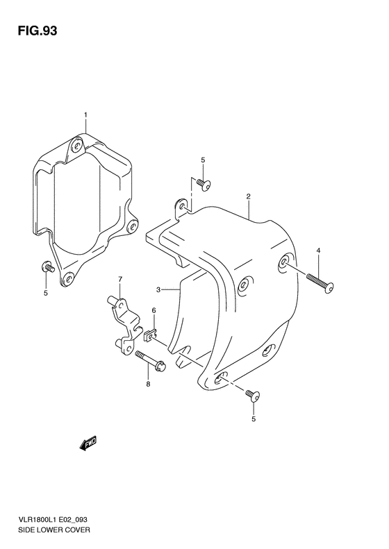 VLR1800 Side lower cover