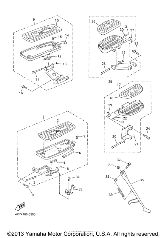 XVZ1300TFM Подножки