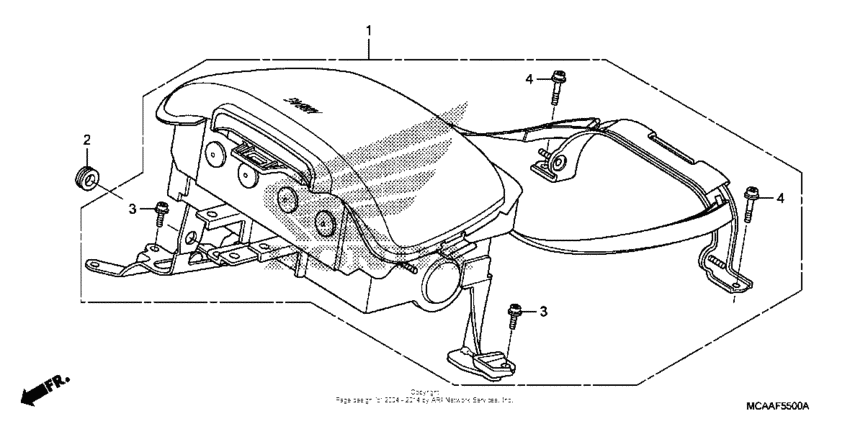GL1800 (ABS) Airbag module
