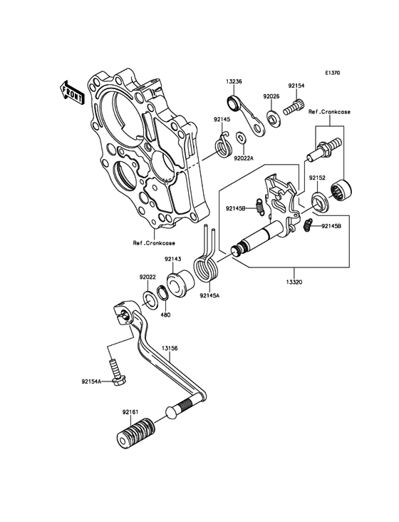 EX650 Механизм переключения передач