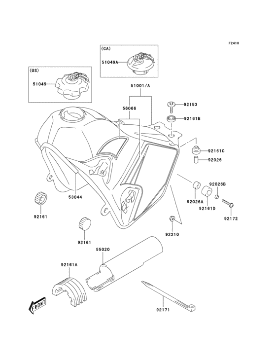Fuel tank(klx400-a1)
