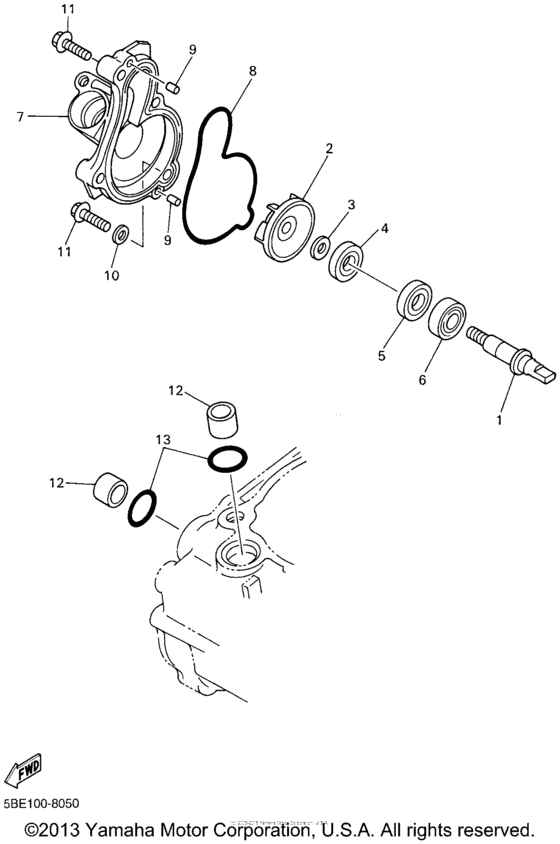 YZ426FN Водяной насос