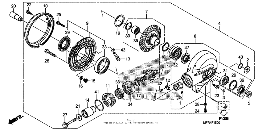 VT1300CX (ABS) Редуктор