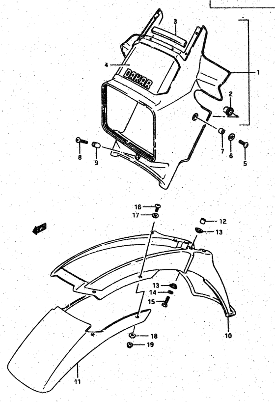 Headlamp housing - front fender