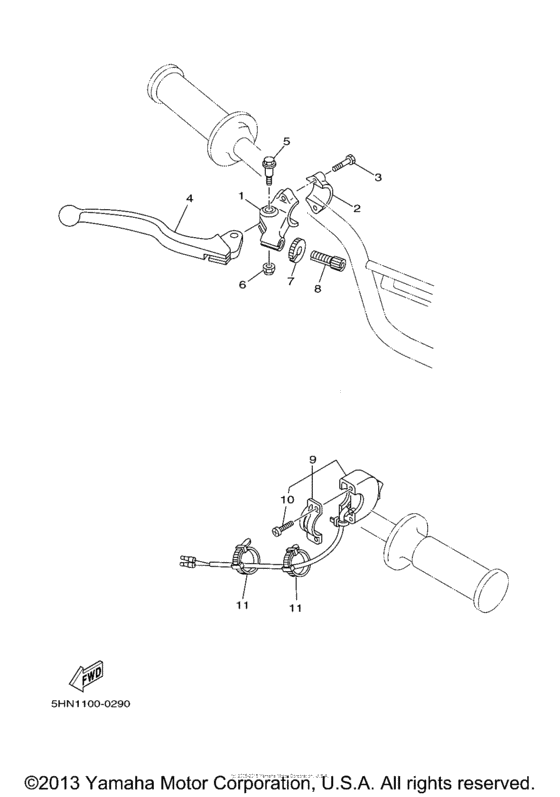 TTR90R Рулевые переключатели и рычаги