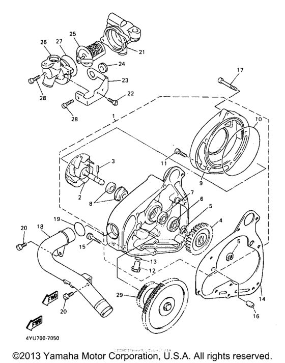 XVZ13LTJ Водяной насос
